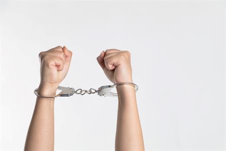 juvenile in handcuffs